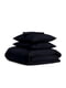 Комплект семейного постельного белья Satin Black 2х160х220 см | 6032946