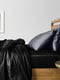 Комплект семейного постельного белья Satin Black Grey-P 2х160х220 см | 6032972 | фото 2