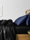 Комплект сімейної постільної білизни Satin Black Blue-P 2х160х220 см  | 6032974 | фото 2