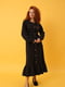Сукня чорна А-силуету з вишивкою | 5903944 | фото 4
