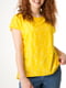 Блуза желтая кружевная | 6030773