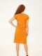 Платье горчичного цвета с вышивкой | 6030781 | фото 5