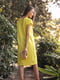 Платье-футболка желтая с вышивкой «Бабочки» | 6030784 | фото 4
