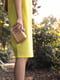 Платье-футболка желтая с вышивкой «Бабочки» | 6030784 | фото 6
