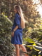 Платье-рубашка синее | 6030785 | фото 4