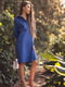 Платье-рубашка синее | 6030785 | фото 6