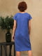 Сукня синя з вишивкою | 6030787 | фото 4