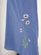 Сукня А-силуету світло-синя з вишивкою | 6030788 | фото 4