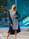 Сукня А-силуету чорна з візерунком та начосом | 6030794 | фото 2