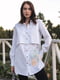 Туніка-сорочка біла з вишивкою «Лимони» | 6030822 | фото 2