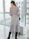 Платье А-силуэта белое в цветочный принт | 6033495 | фото 5