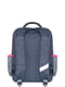Рюкзак серо-розовый с принтом | 6033886 | фото 3