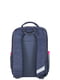 Рюкзак серо-розовый с принтом | 6034114 | фото 3