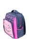 Рюкзак серо-розовый с принтом | 6034114 | фото 5
