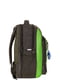 Рюкзак цвета хаки с принтом | 6034115 | фото 2