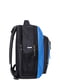 Рюкзак черно-голубой с принтом | 6034149 | фото 2