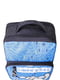 Рюкзак чорно-блакитний із принтом | 6034149 | фото 4