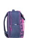 Рюкзак серо-розовый с принтом | 6034153 | фото 2