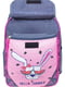 Рюкзак сіро-рожевий із принтом | 6034153 | фото 4