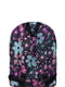 Рюкзак черный с цветочным принтом | 6034206 | фото 3