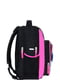 Рюкзак черно-розовый с принтом | 6034216 | фото 2