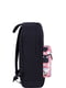 Рюкзак черно-розовый с принтом | 6034293 | фото 2