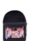 Рюкзак черно-розовый с принтом | 6034293 | фото 5