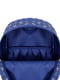 Рюкзак синий с принтом | 6034314 | фото 4