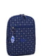 Рюкзак синій з принтом | 6034391