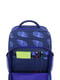 Рюкзак синий с принтом | 6034503 | фото 4