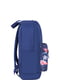 Рюкзак синий с принтом | 6034614 | фото 2