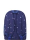 Рюкзак синий с принтом | 6034644 | фото 4