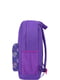 Рюкзак фиолетовый с принтом | 6034672 | фото 3