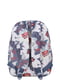 Рюкзак серый с цветочным принтом | 6034824 | фото 3