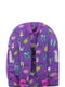 Рюкзак фиолетовый с принтом | 6034877 | фото 4