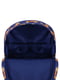 Рюкзак синий с принтом | 6034969 | фото 5