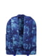 Рюкзак синій в принт | 6034971 | фото 4