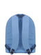 Рюкзак блакитний з принтом | 6034998 | фото 3
