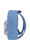 Рюкзак блакитний з принтом | 6034999 | фото 2