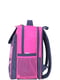 Рюкзак серо-розовый с принтом | 6035035 | фото 2