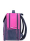 Рюкзак серо-розовый с принтом | 6035038 | фото 2