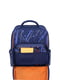 Рюкзак синій з принтом | 6035054 | фото 4