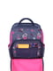 Рюкзак серо-розовый с принтом | 6035062 | фото 4