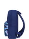 Рюкзак синий с принтом | 6035152 | фото 2