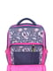 Рюкзак сіро-рожевий із принтом | 6035198 | фото 5