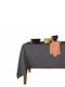 Набір столовий: скатертина (140х180 см) та серветки (35х35 см, 4 шт.) Graphite/Terrakot  | 6036118