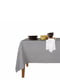 Набір столовий: скатертина (140х180 см) та серветки (35х35 см, 4 шт.) GreyDark/White  | 6036164