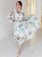 Платье А-силуэта в цветочный принт | 6033517 | фото 2