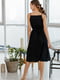 Платье А-силуэта черное | 6033528 | фото 2