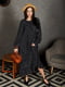 Платье А-силуэта черное в горох | 6033543 | фото 6